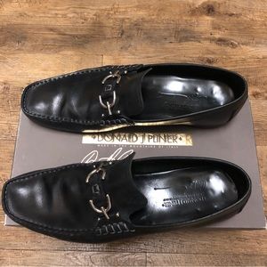 Donald J. Plainer designer Italian leather dress shoes size 14
